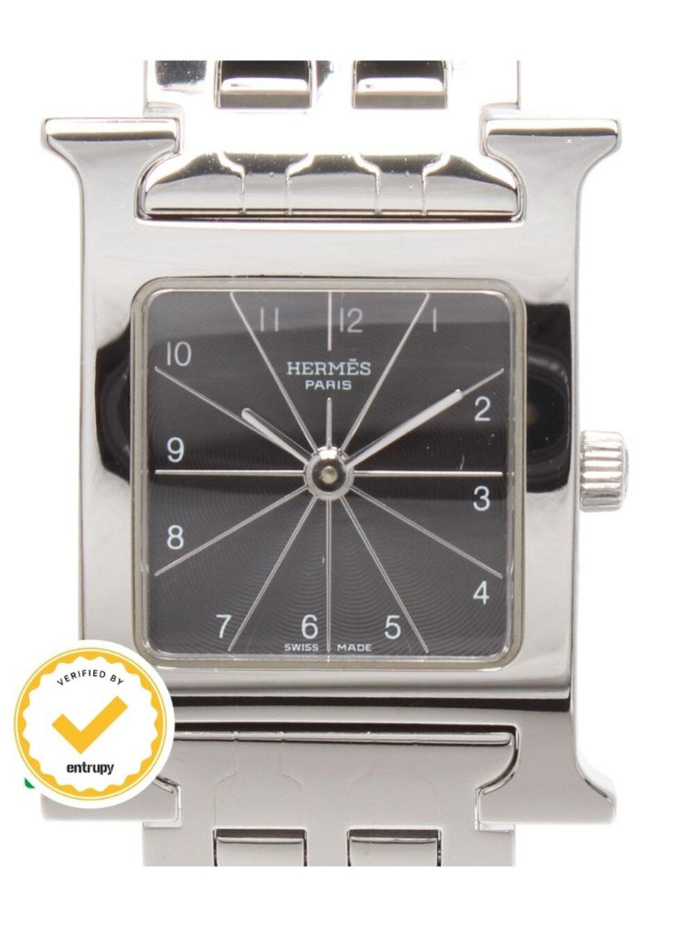 Hermes Watch H Quartz Black